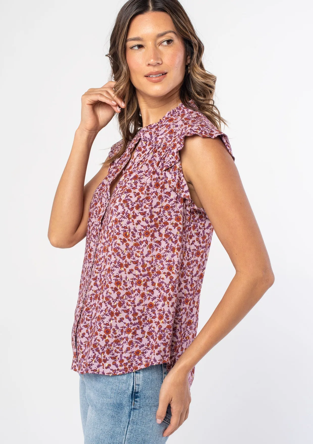 Sabine Flutter Sleeve Top sold by lovestitch product image thumbnail 3