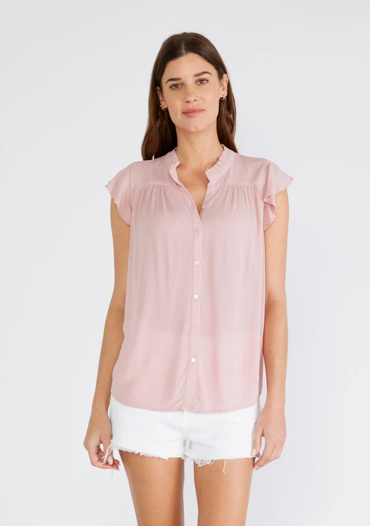 Taylor Flutter Sleeve Top sold by lovestitch product image thumbnail 5