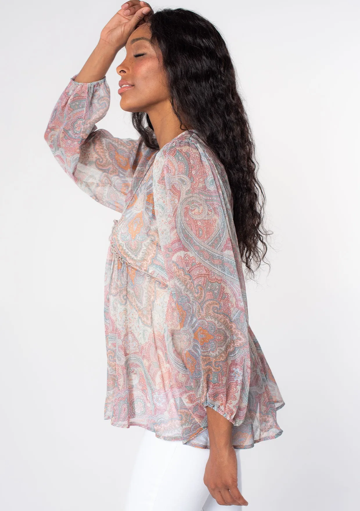 Destiny Sheer Paisley Top sold by lovestitch product image thumbnail 3