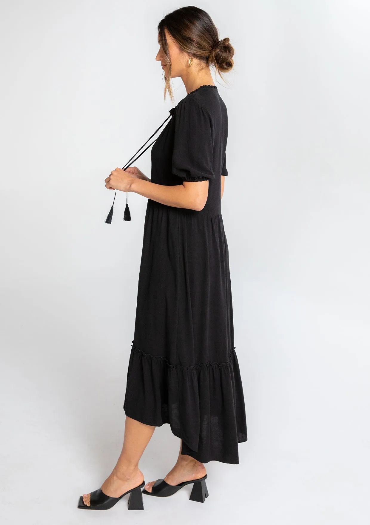 Hannah Button Front Midi Dress sold by lovestitch product image thumbnail 3