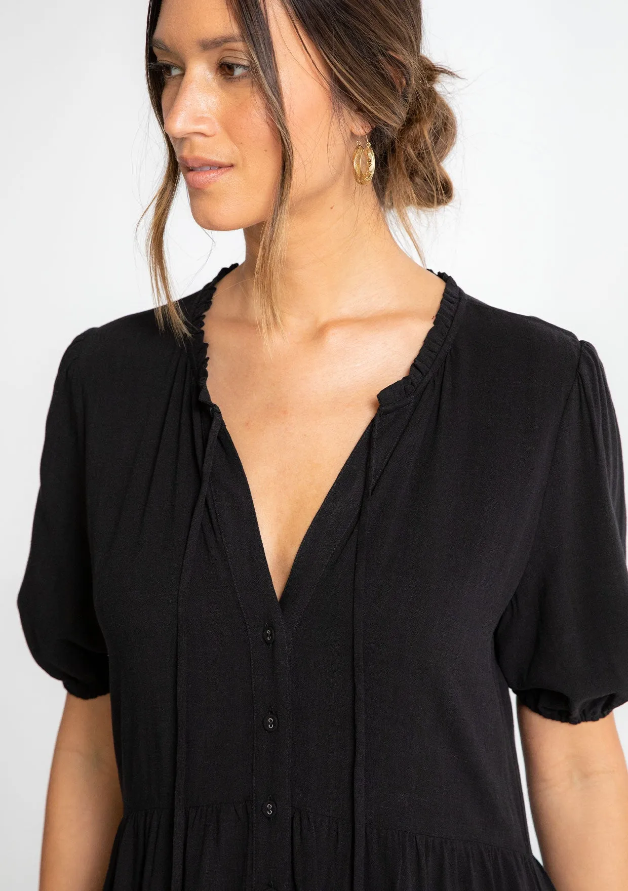 Hannah Button Front Midi Dress sold by lovestitch product image thumbnail 4