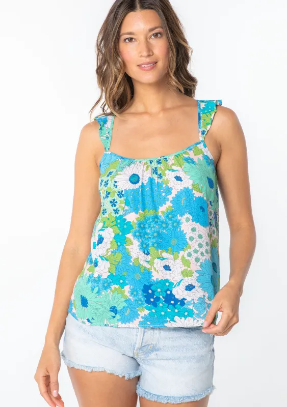 Connie Flutter Sleeve Top sold by lovestitch