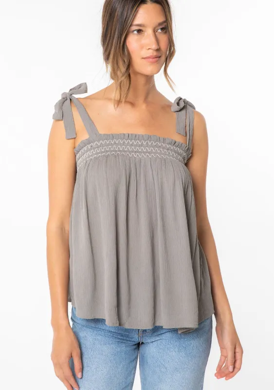 Nix Tie Shoulder Tank Top sold by lovestitch