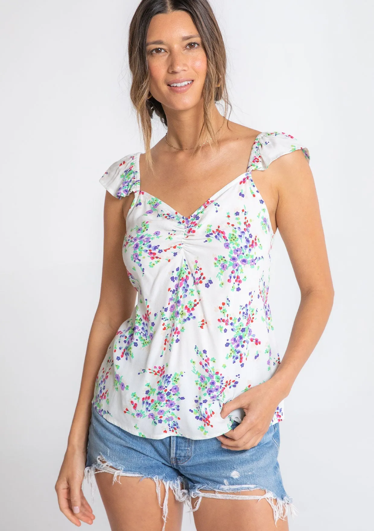 Hawthorn Flutter Sleeve Top sold by lovestitch product image thumbnail 2