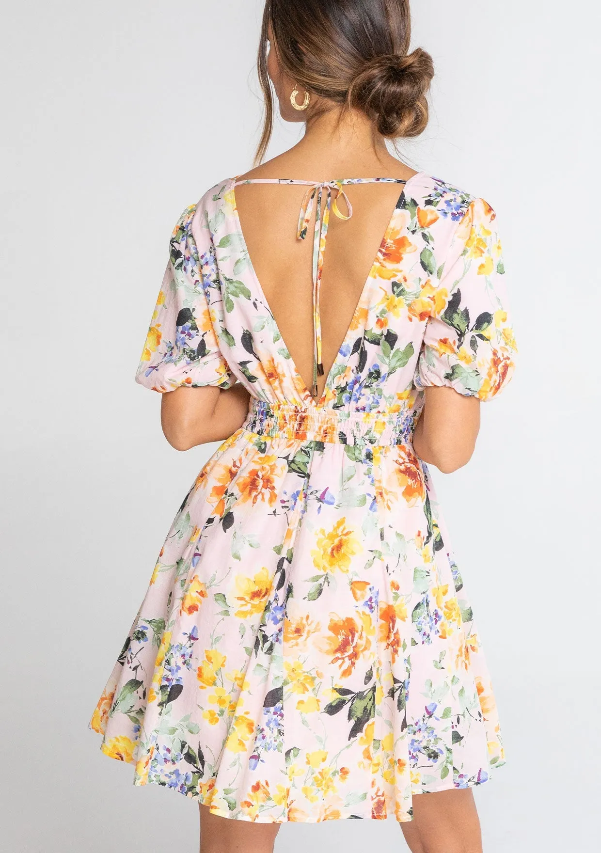 Emilia Puff Sleeve Mini Dress sold by lovestitch product image thumbnail 2