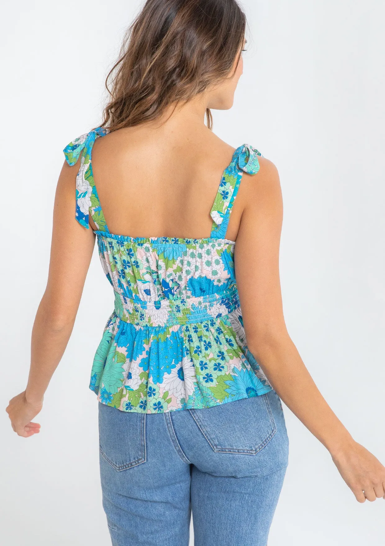 Palermo Tie Shoulder Tank Top sold by lovestitch product image thumbnail 2