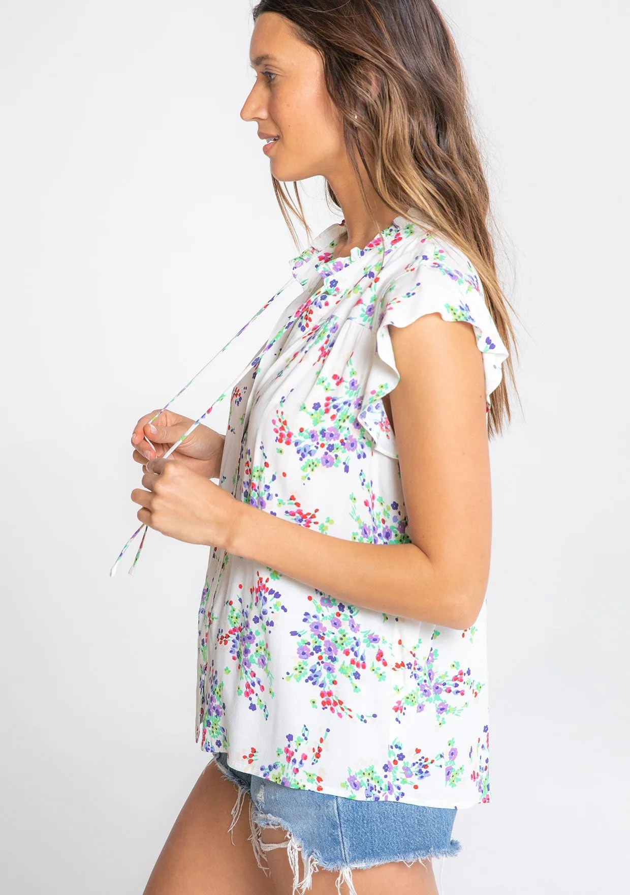 Rosehip Flutter Sleeve Top sold by lovestitch product image thumbnail 4