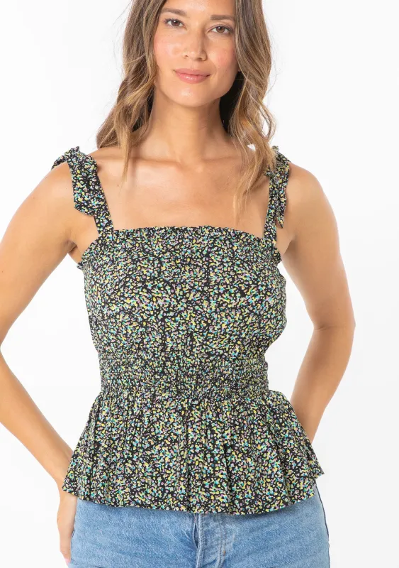 Damas Tie Shoulder Tank Top sold by lovestitch