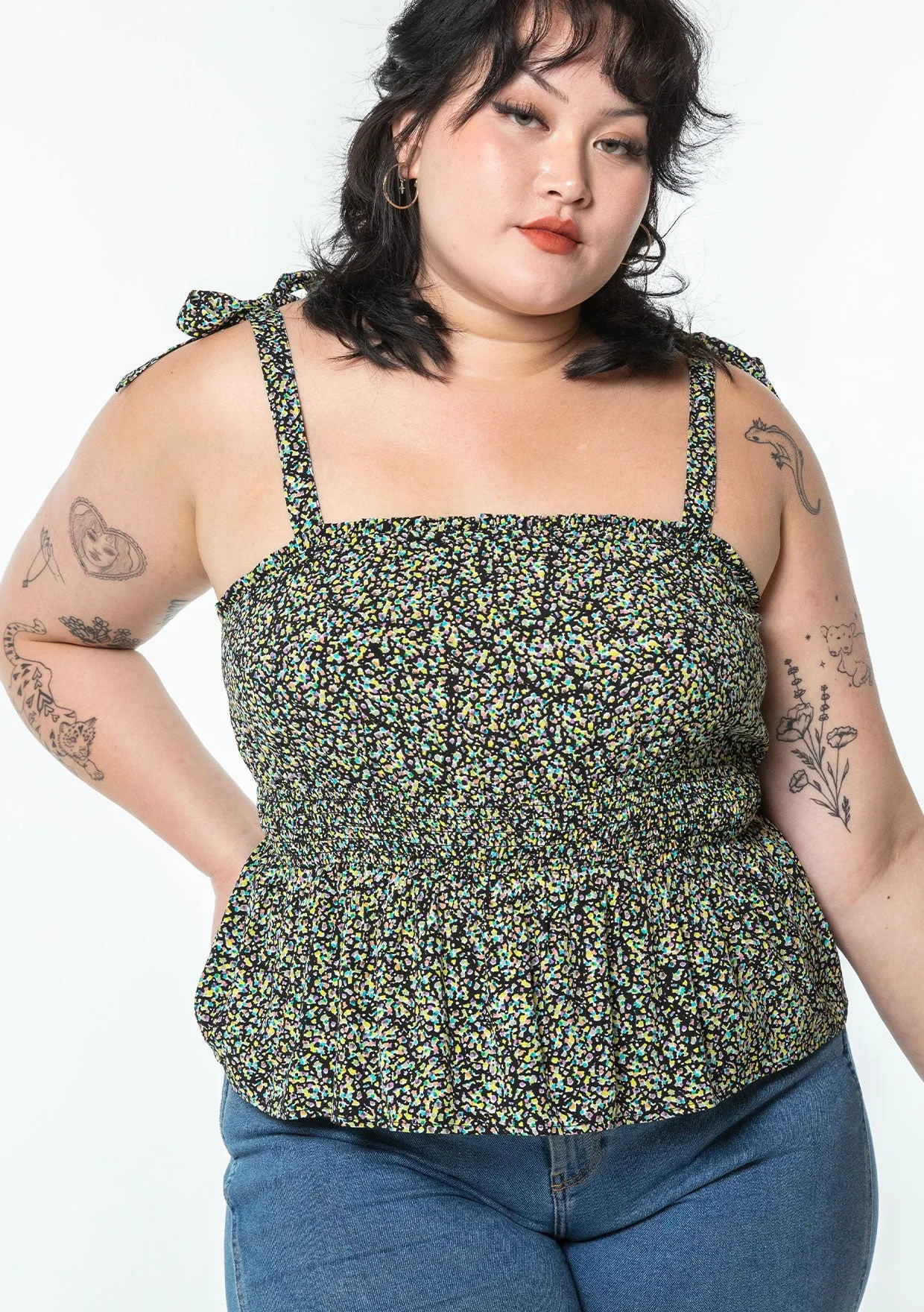 Damas Tie Shoulder Tank Top sold by lovestitch product image thumbnail 5