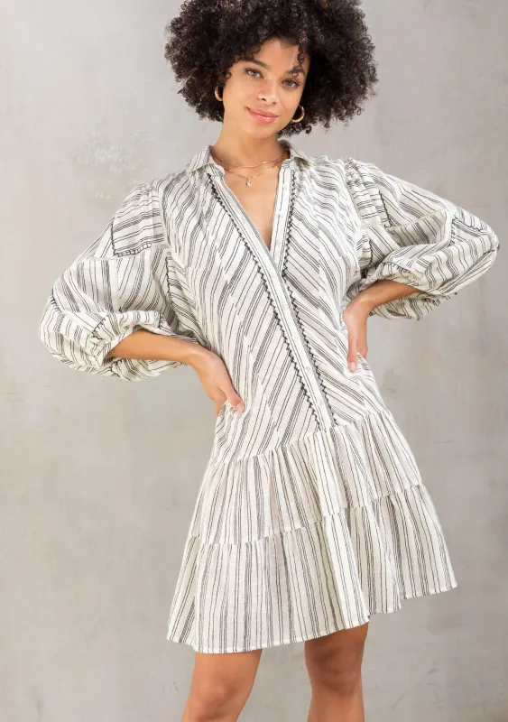 Francoise Puff Sleeve Mini Dress sold by lovestitch