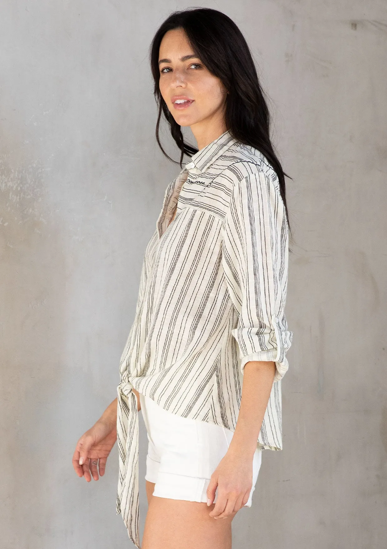 Claude Tie Front Shirt sold by lovestitch product image thumbnail 4