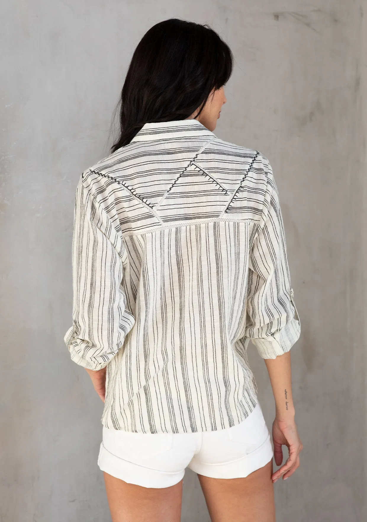 Claude Tie Front Shirt sold by lovestitch product image thumbnail 2