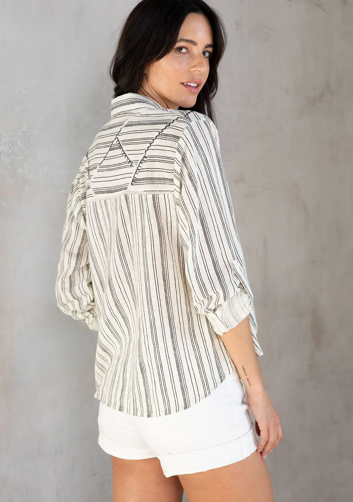 Claude Tie Front Shirt sold by lovestitch product image thumbnail 3