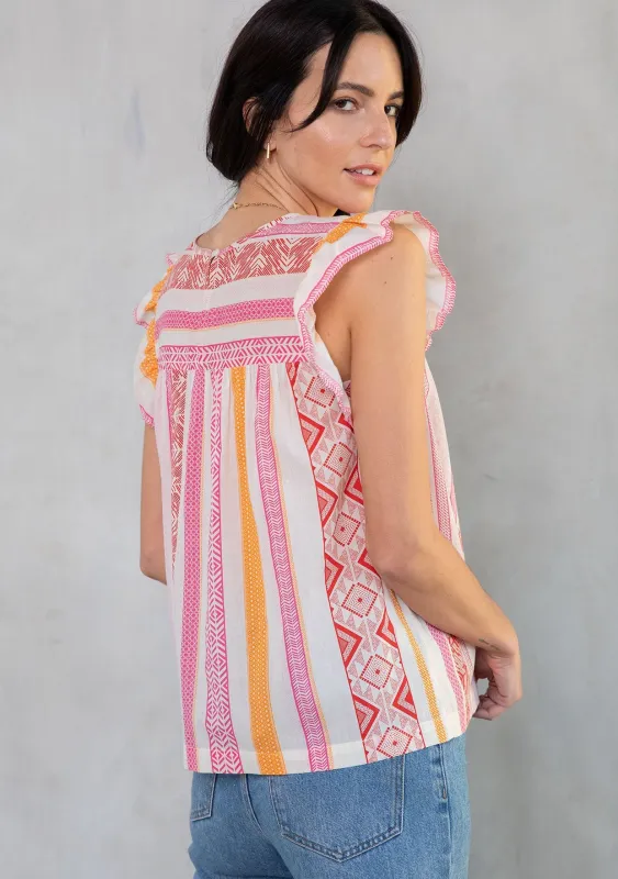 Thea Ruffled Top sold by lovestitch