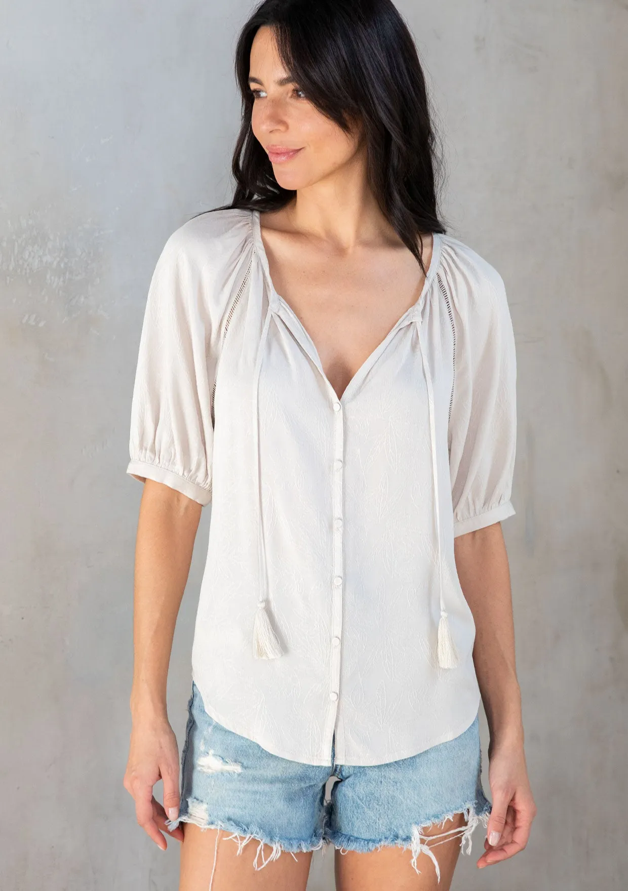 Sigourney Button Up Blouse sold by lovestitch