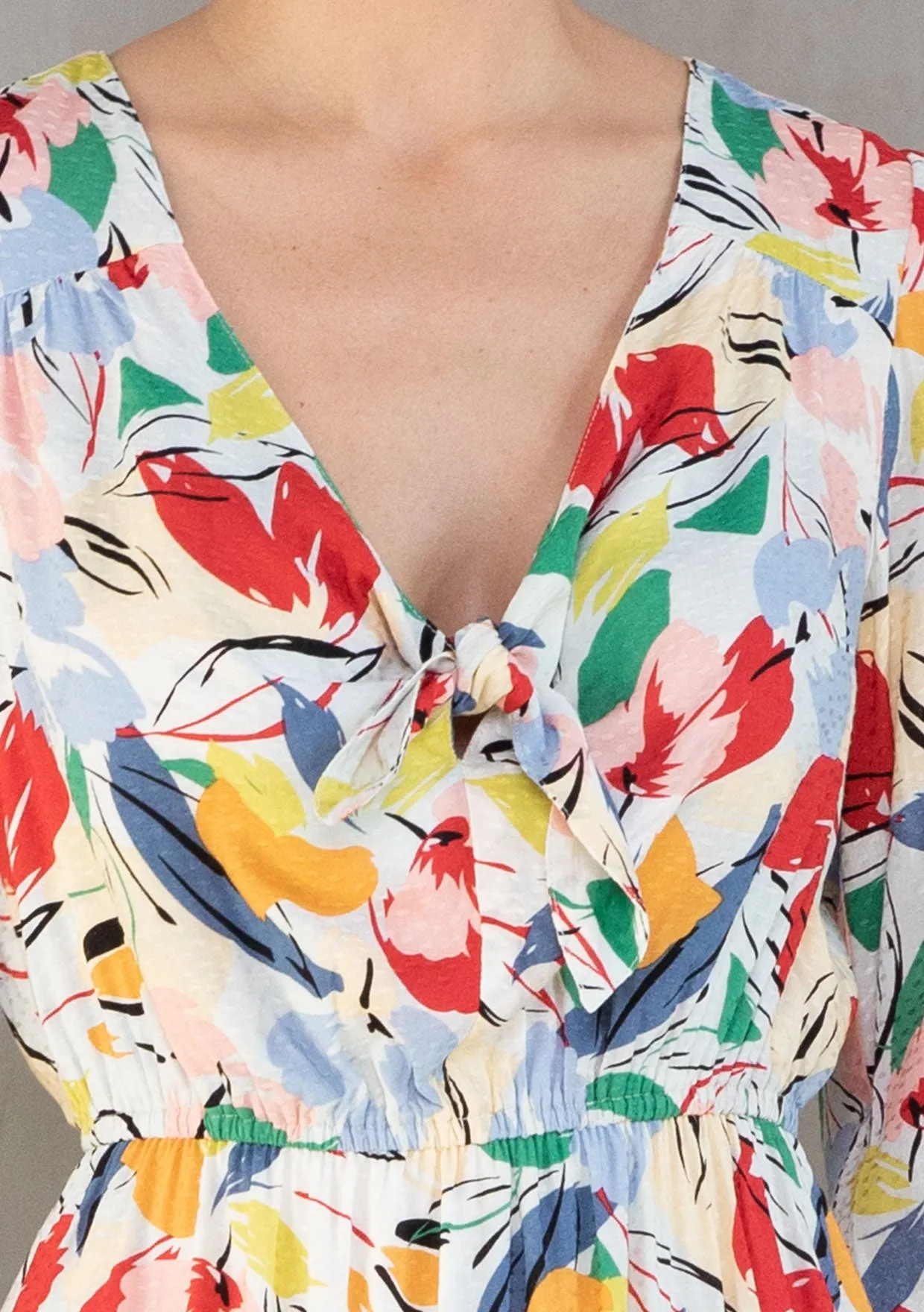 Georgia Tie Front Mini Dress sold by lovestitch product image thumbnail 4