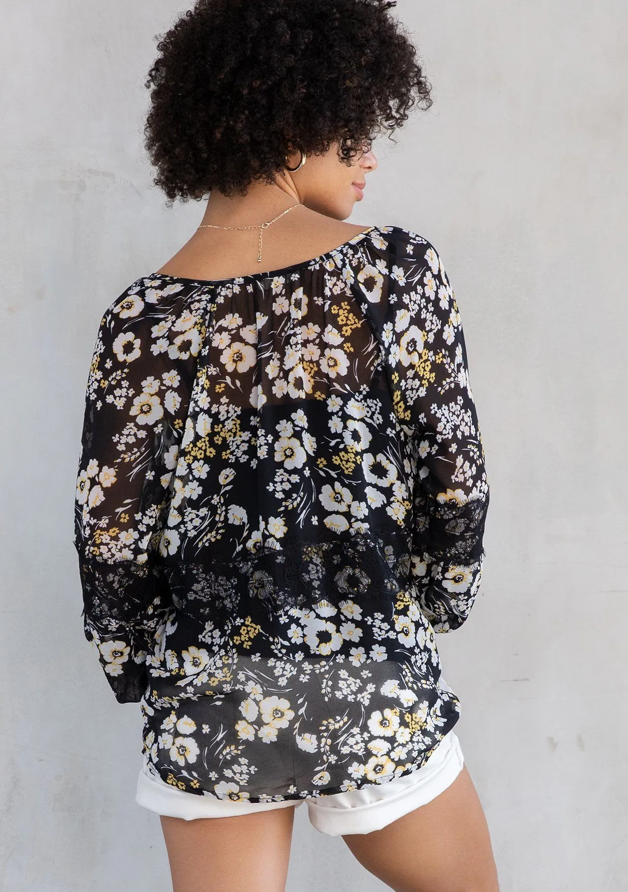 Citrine Floral Blouse sold by lovestitch product image thumbnail 2