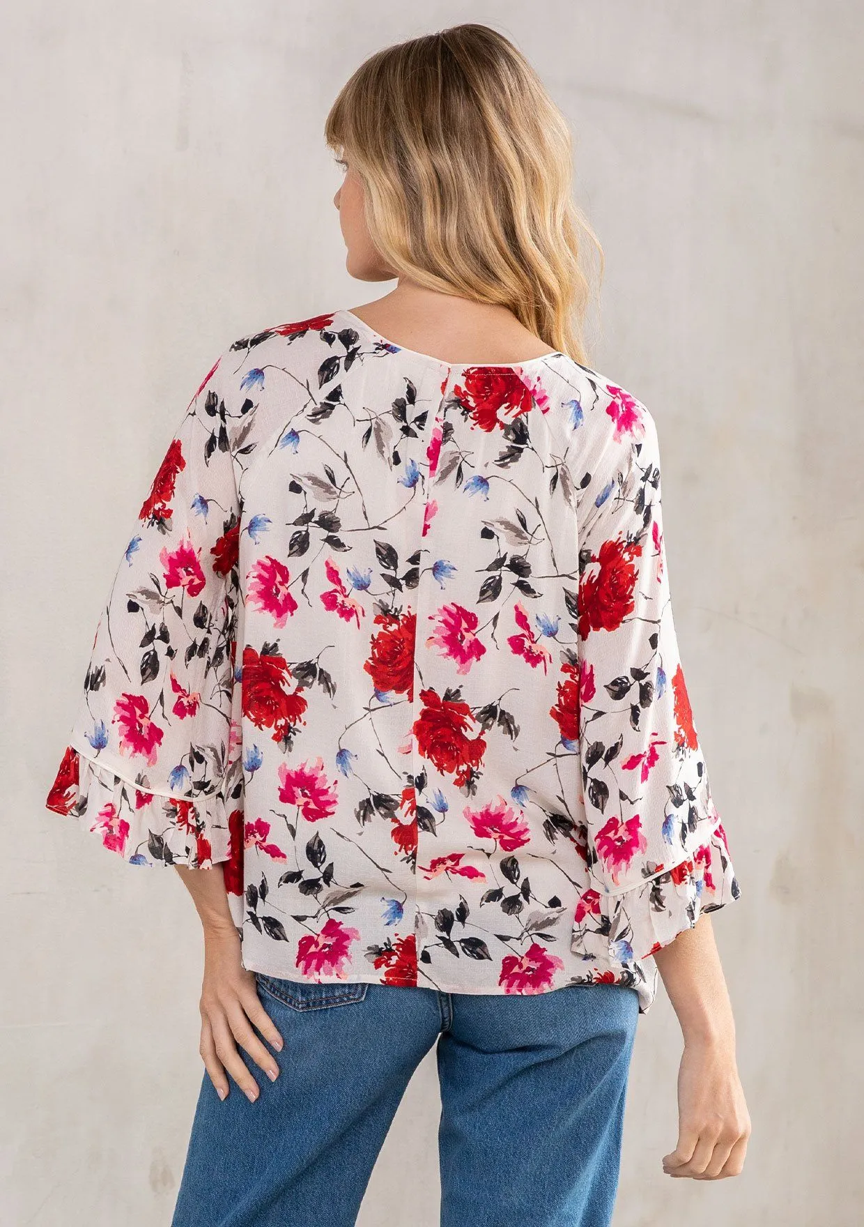 Leonora Flutter Sleeve Top sold by lovestitch product image thumbnail 2