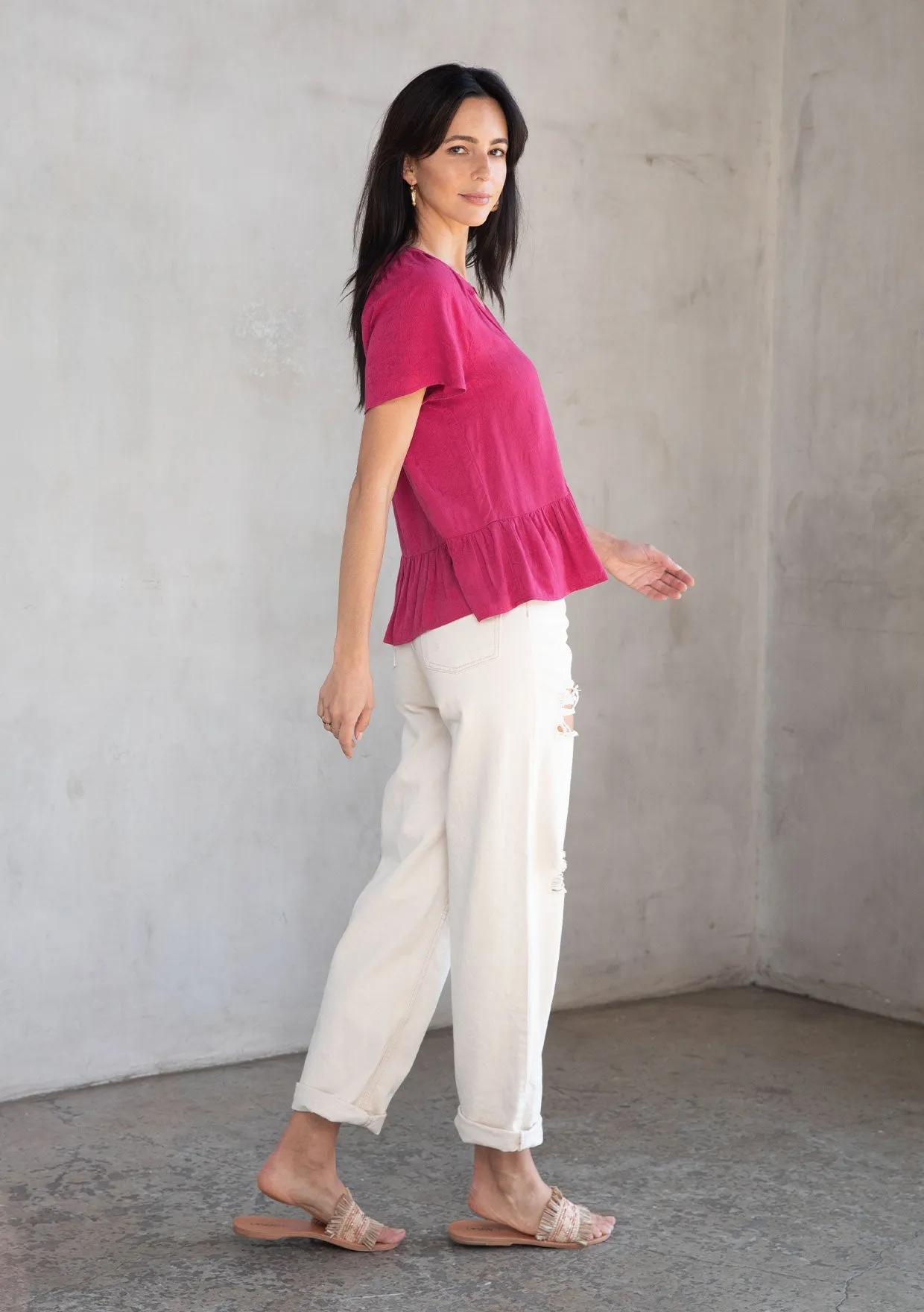 Stories Flutter Sleeve Top sold by lovestitch product image thumbnail 3