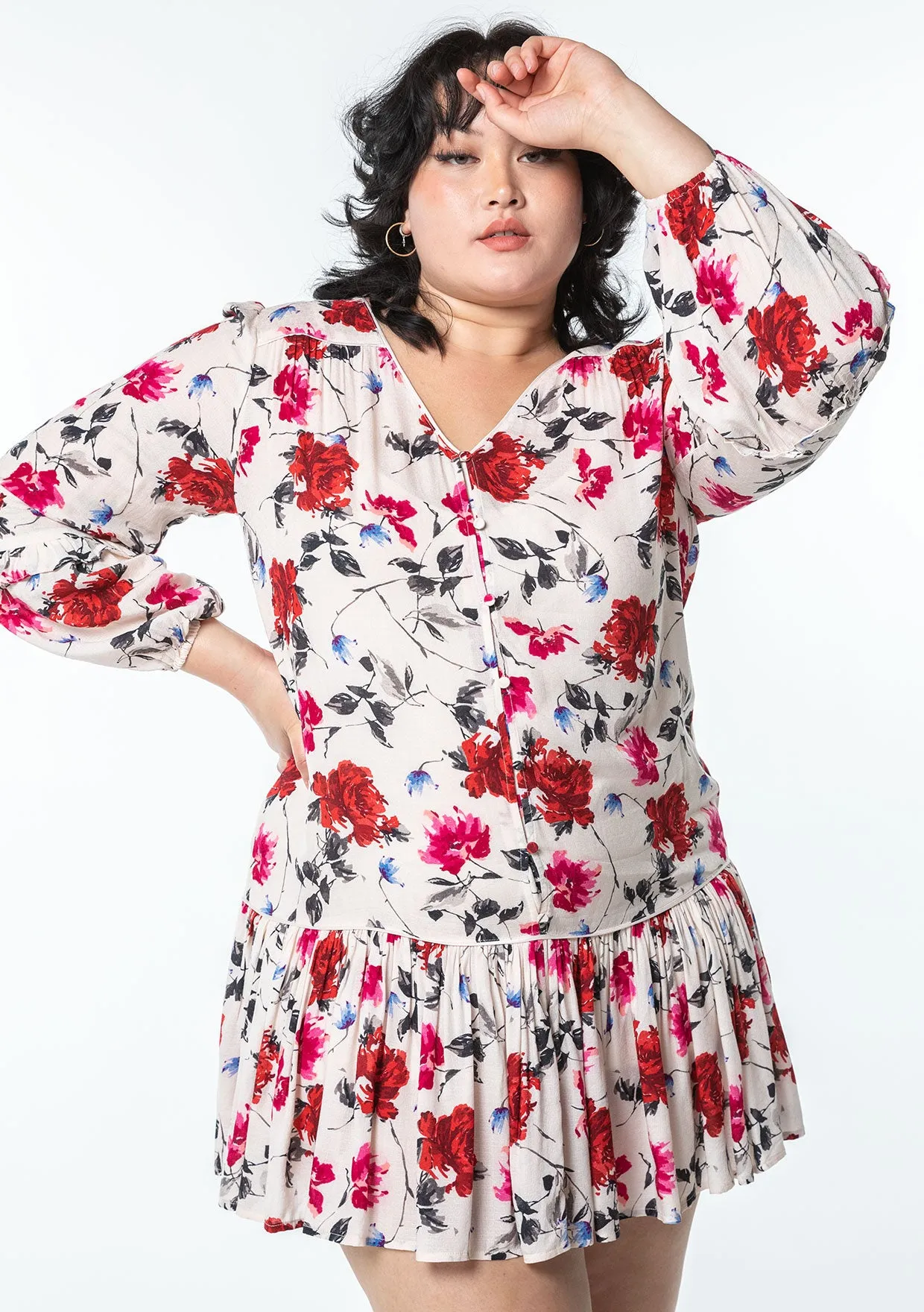 Freja Floral Mini Dress sold by lovestitch product image thumbnail 5