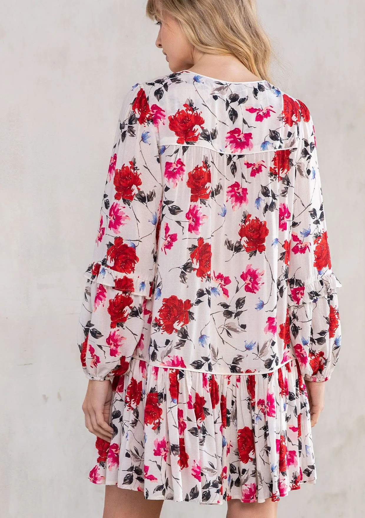 Freja Floral Mini Dress sold by lovestitch product image thumbnail 2