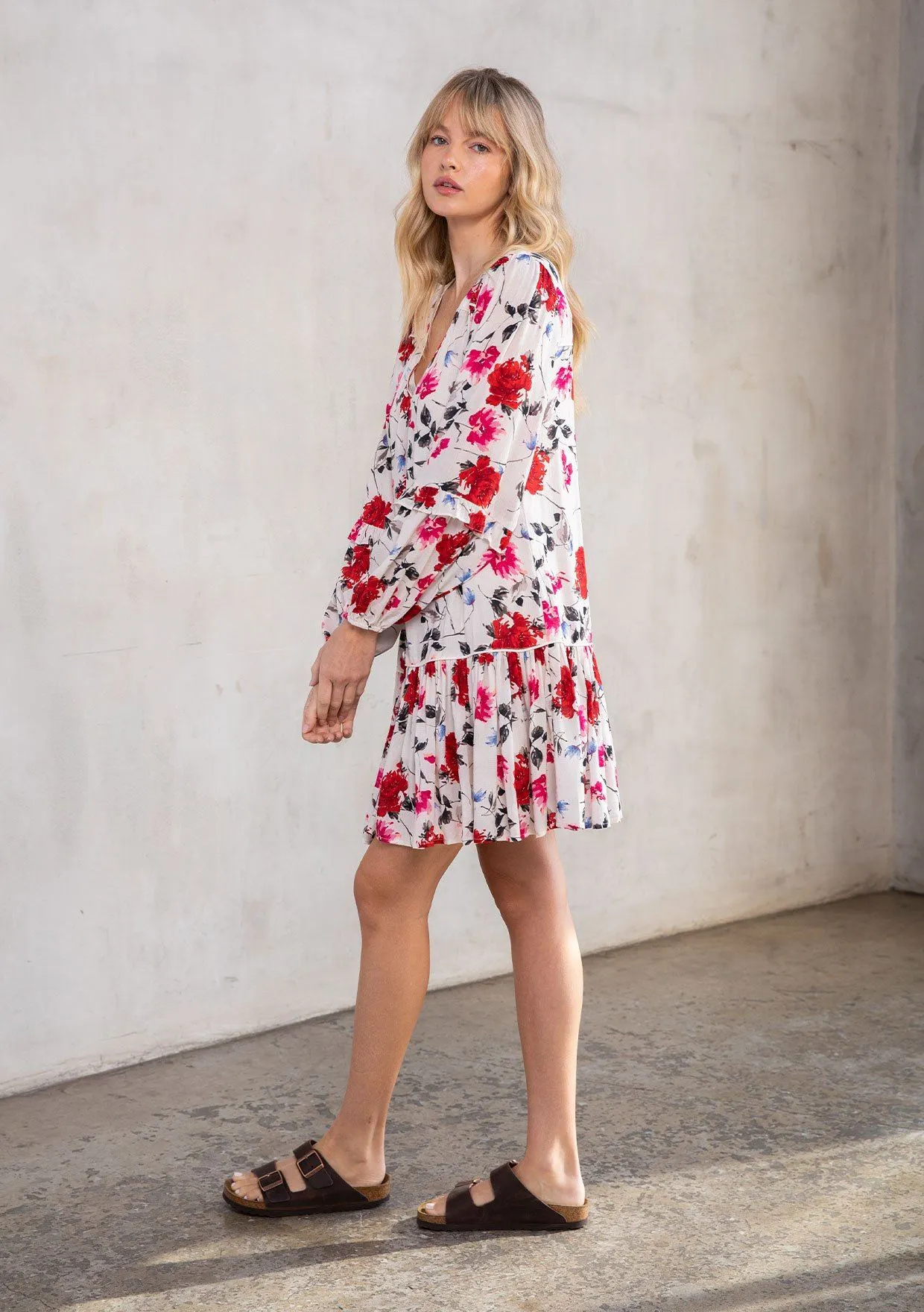 Freja Floral Mini Dress sold by lovestitch product image thumbnail 3