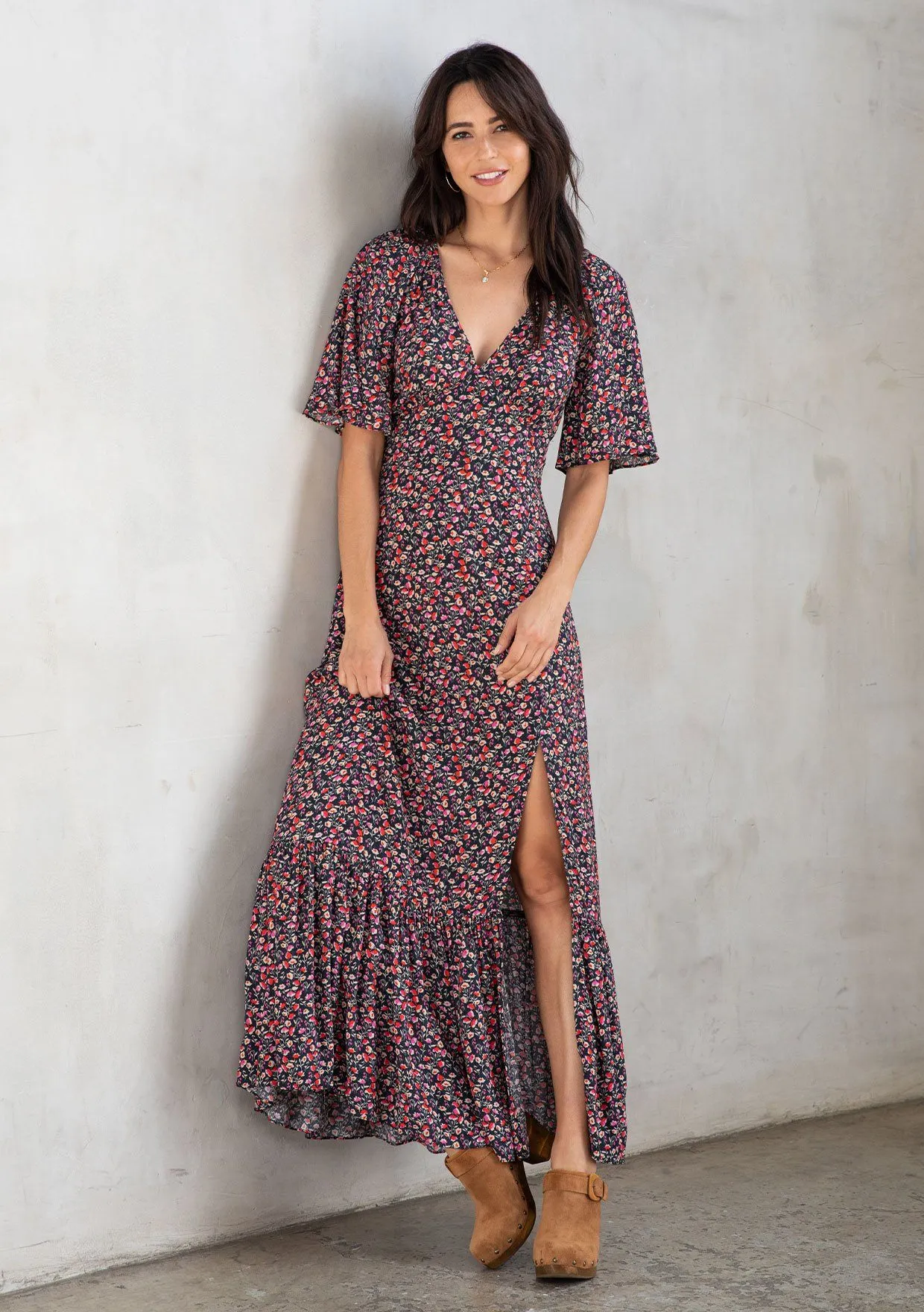 Agnes Floral Maxi Dress sold by lovestitch