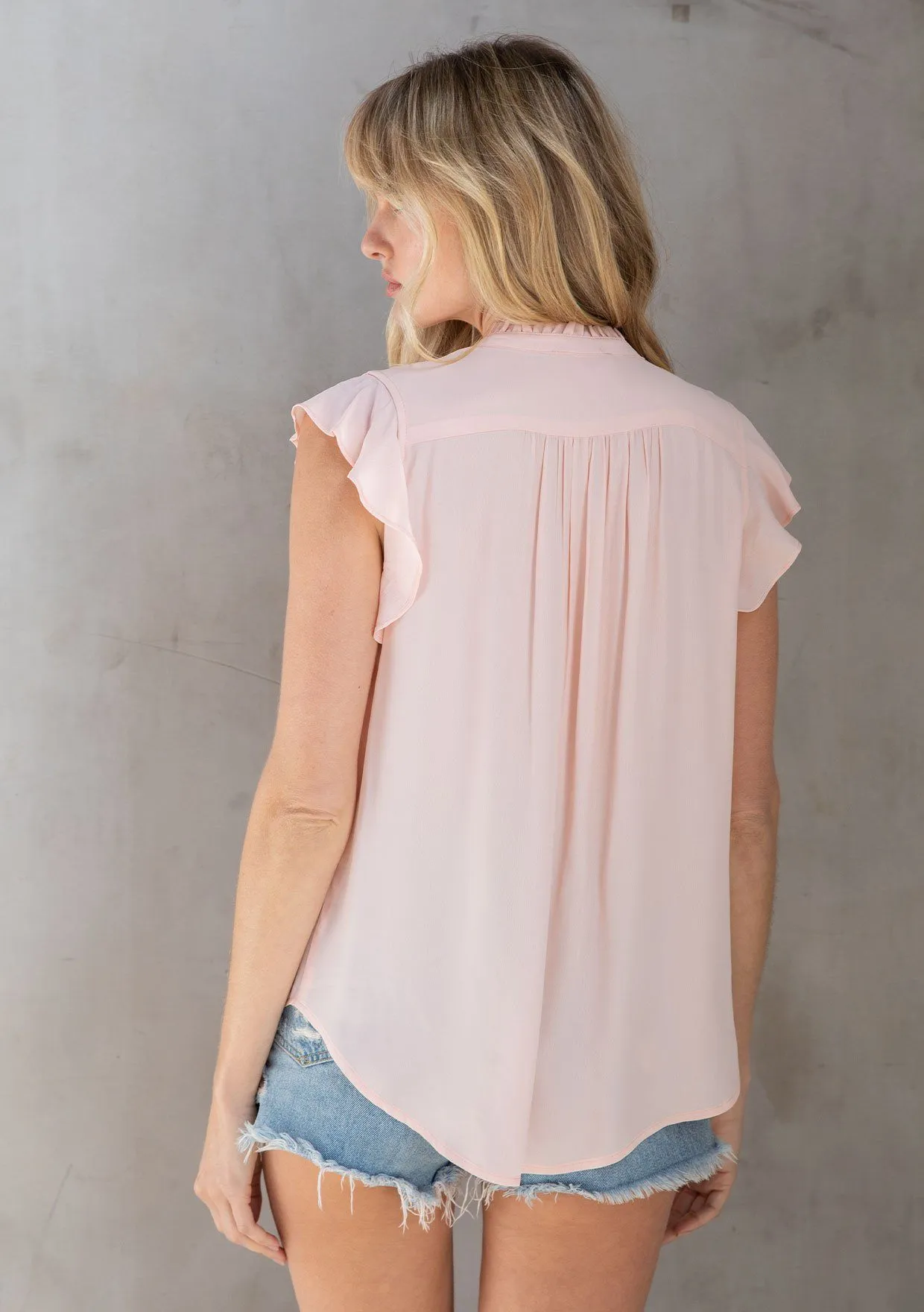 Nathalie Flutter Sleeve Top sold by lovestitch product image thumbnail 2
