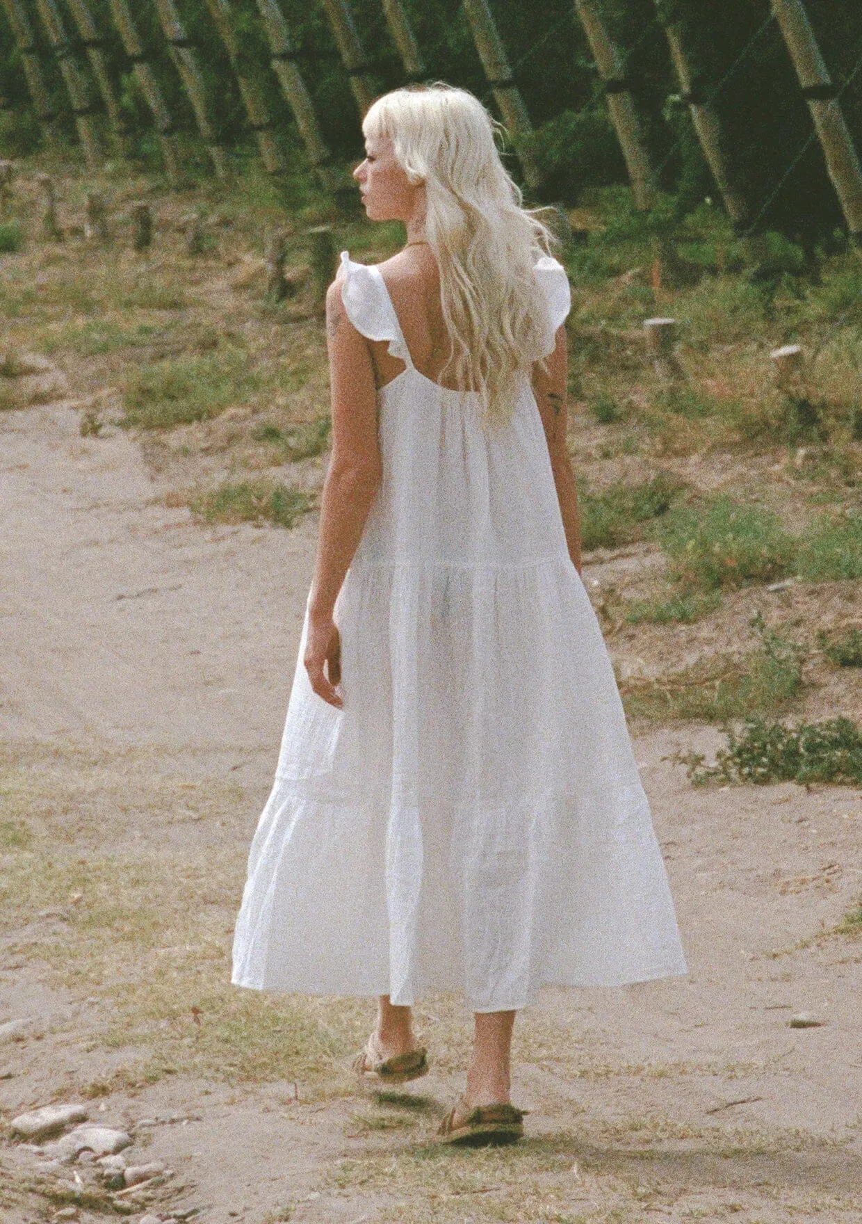 Love Always Ruffled Maxi Dress sold by lovestitch product image thumbnail 3