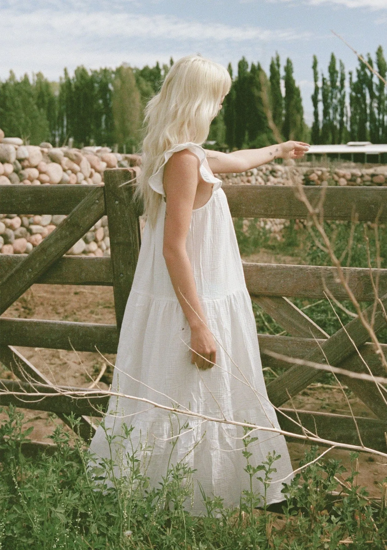 Love Always Ruffled Maxi Dress sold by lovestitch