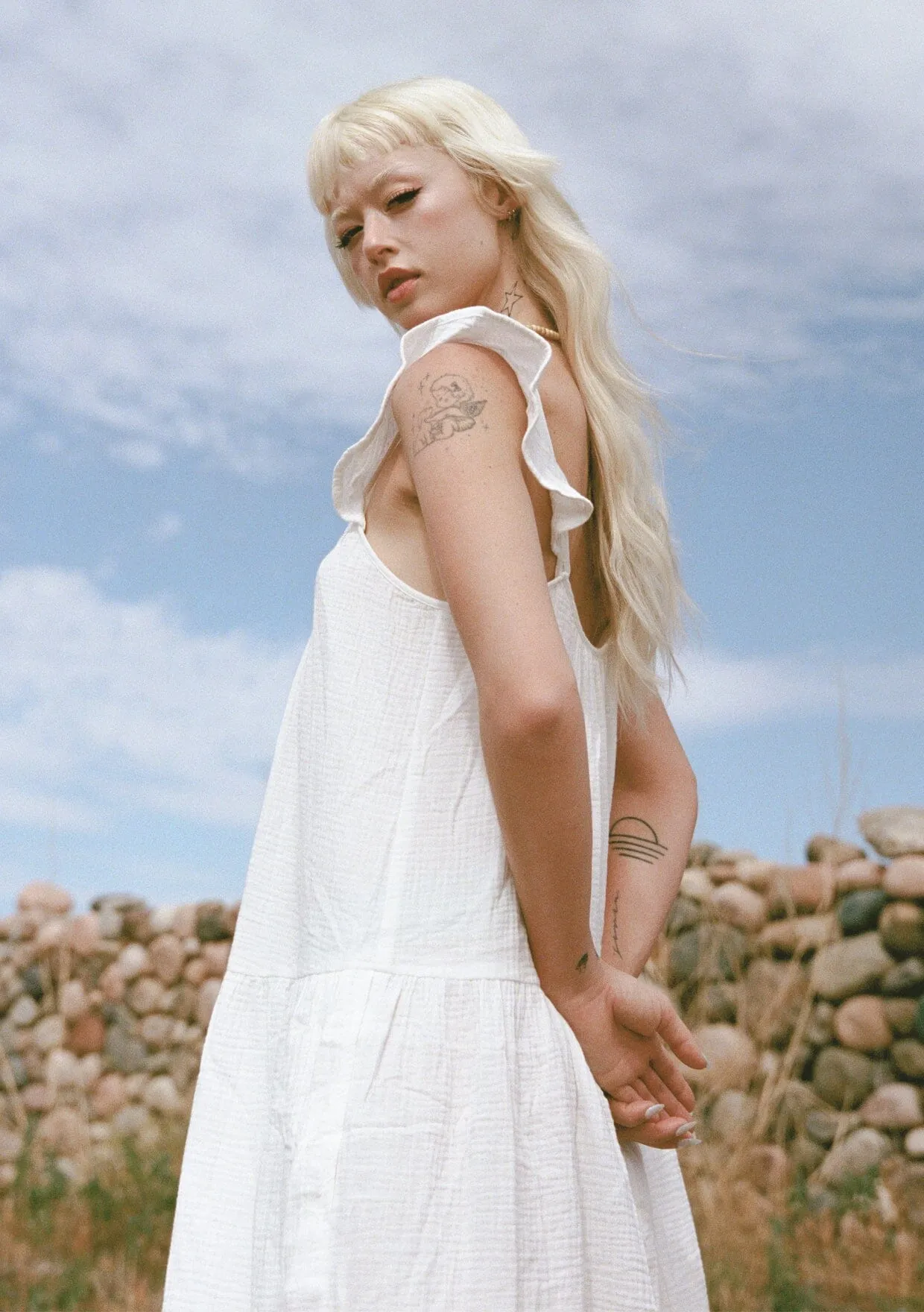 Love Always Ruffled Maxi Dress sold by lovestitch product image thumbnail 5