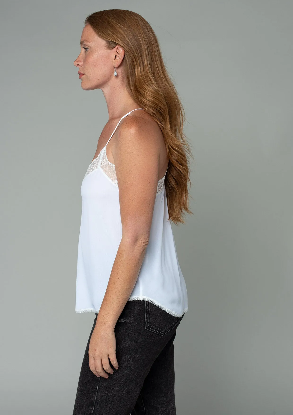 Lura Silky Lace Trim Camisole sold by lovestitch product image thumbnail 3