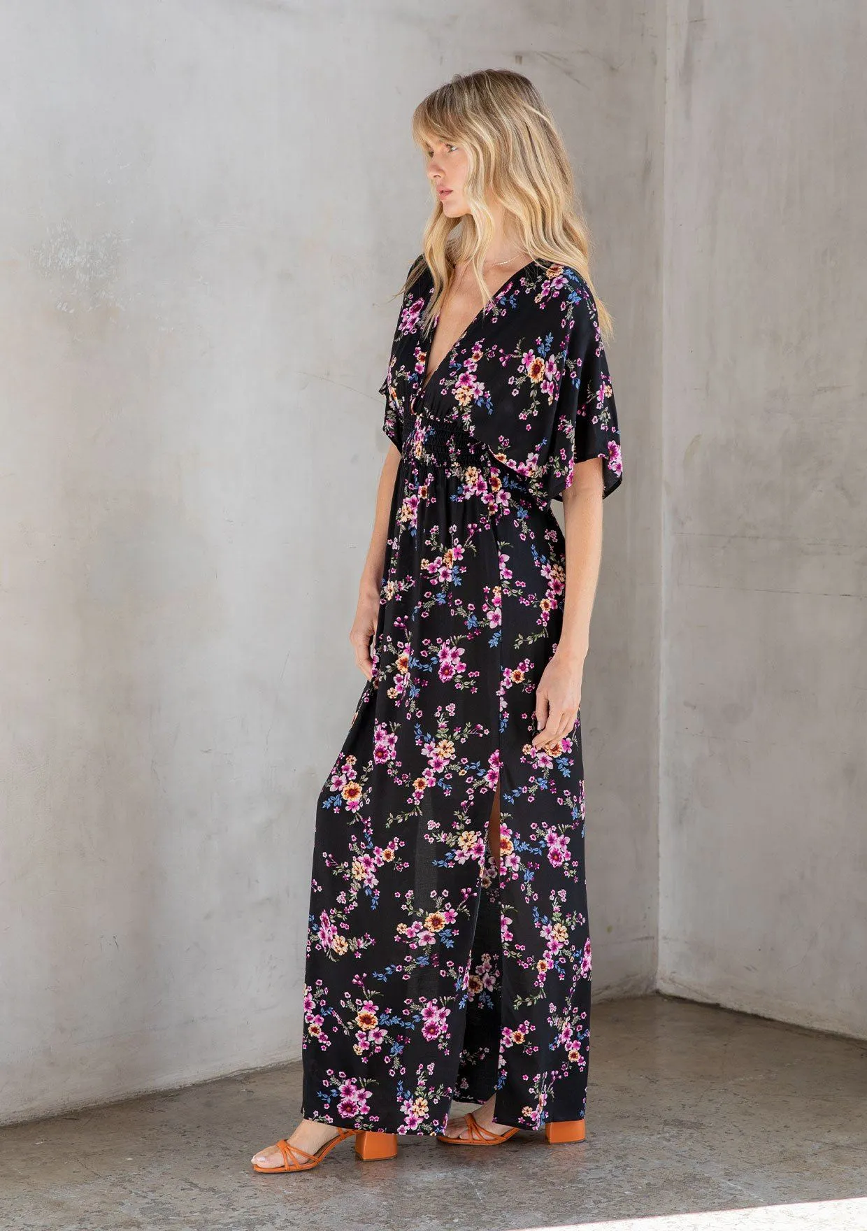 Getaway Kimono Sleeve Maxi Dress sold by lovestitch product image thumbnail 4