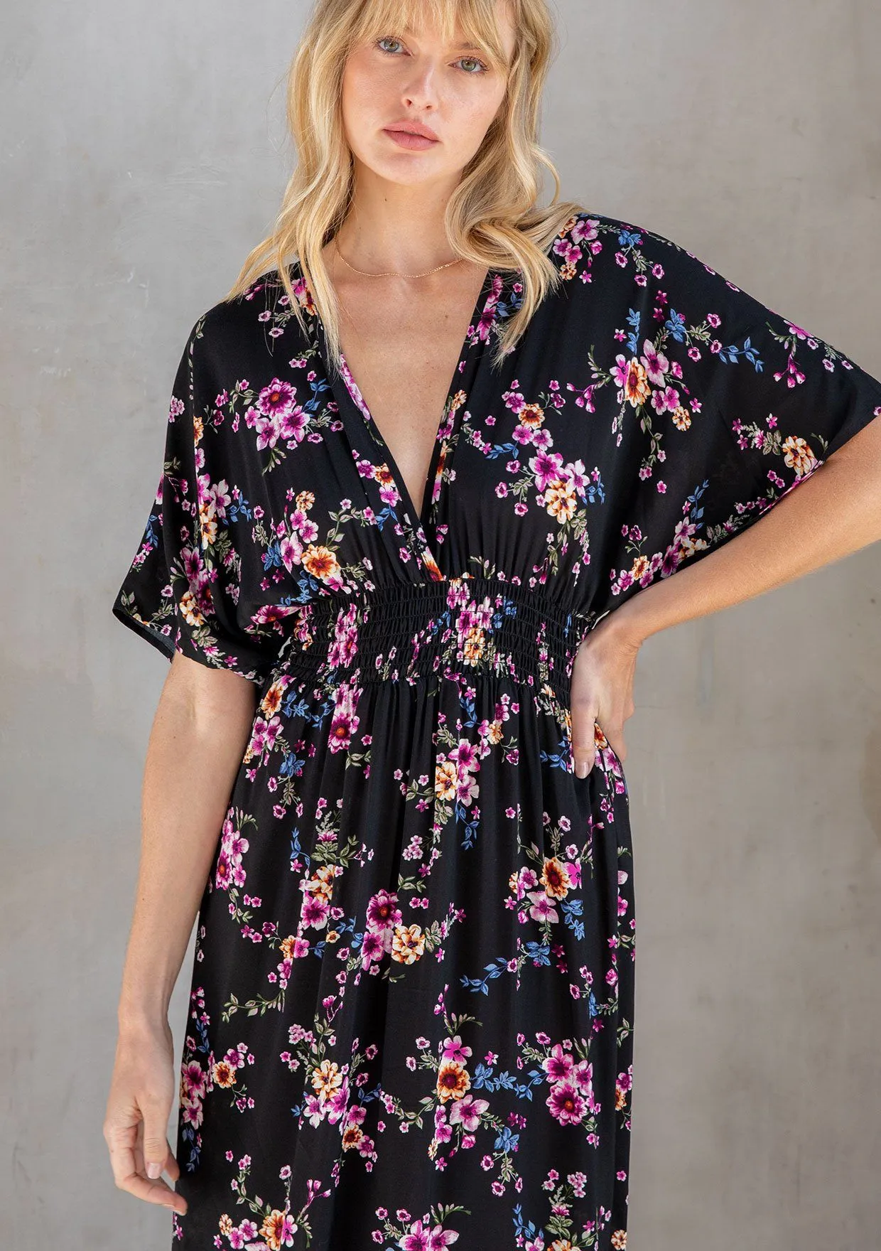 Getaway Kimono Sleeve Maxi Dress sold by lovestitch product image thumbnail 5