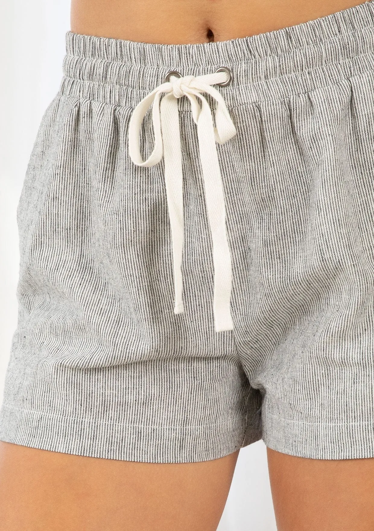 Kinsley Linen Stripe Shorts sold by lovestitch product image thumbnail 2