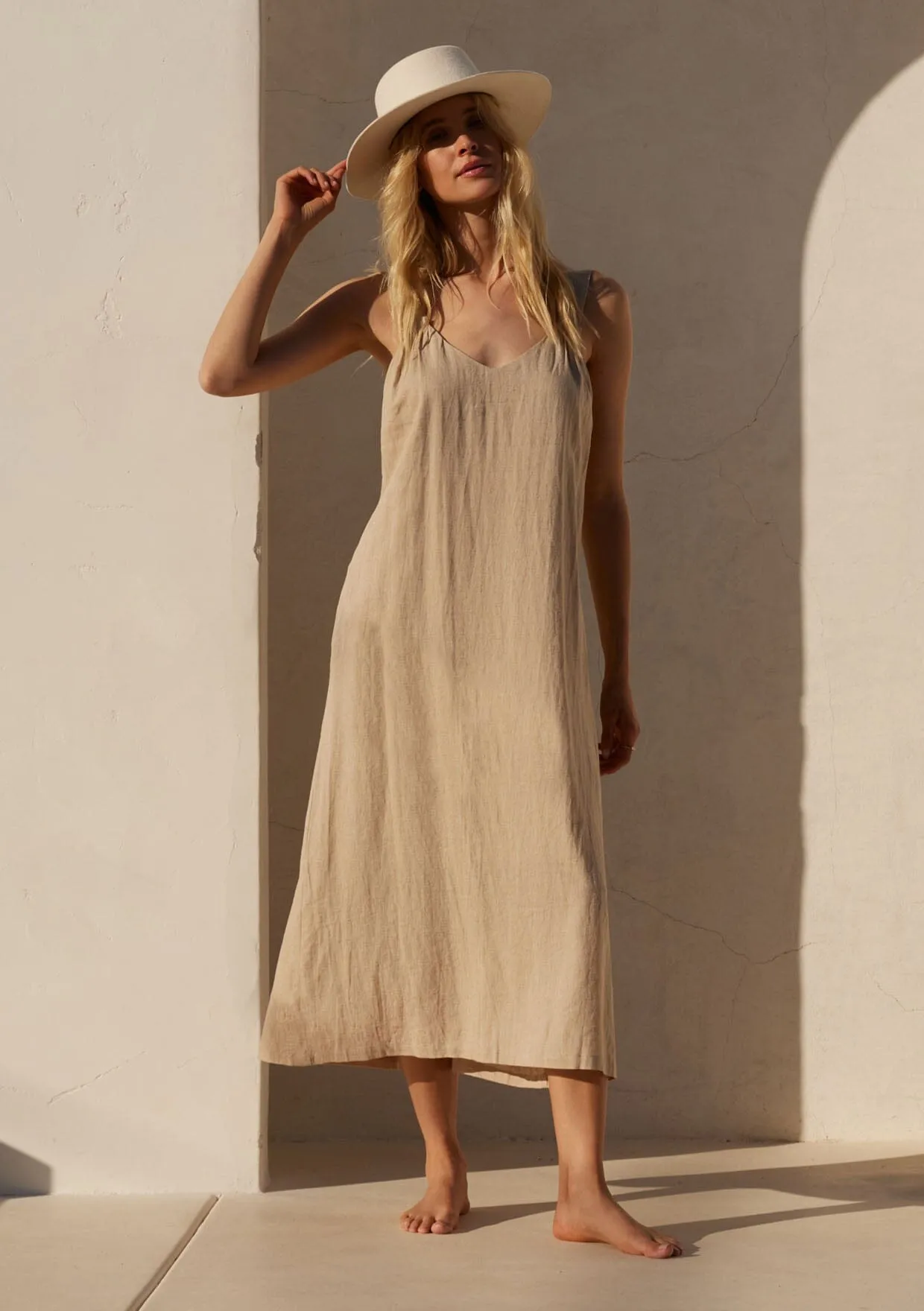 Canyon Linen Midi Dress sold by lovestitch