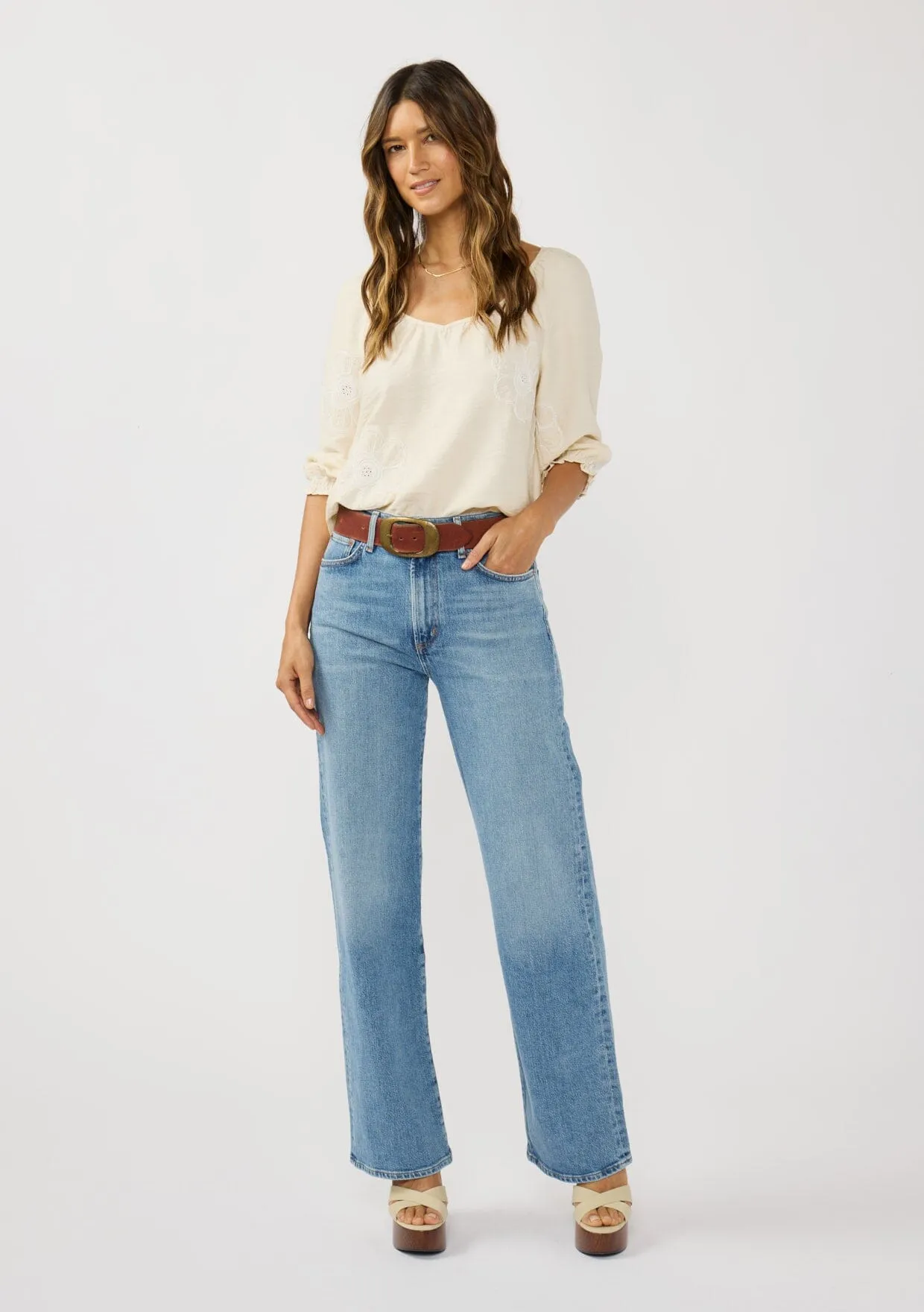 Lena Embroidered Blouse sold by lovestitch product image thumbnail 5