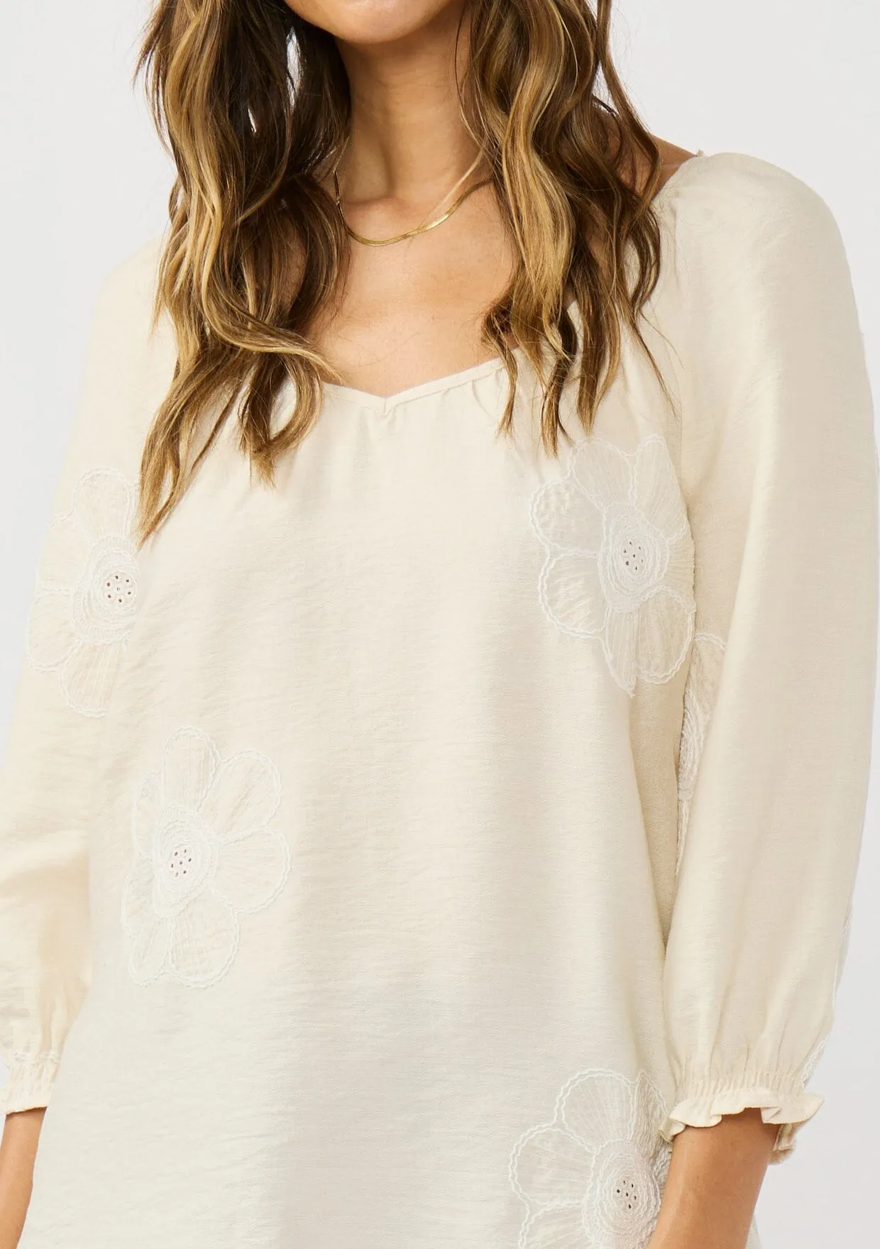 Lena Embroidered Blouse sold by lovestitch product image thumbnail 4