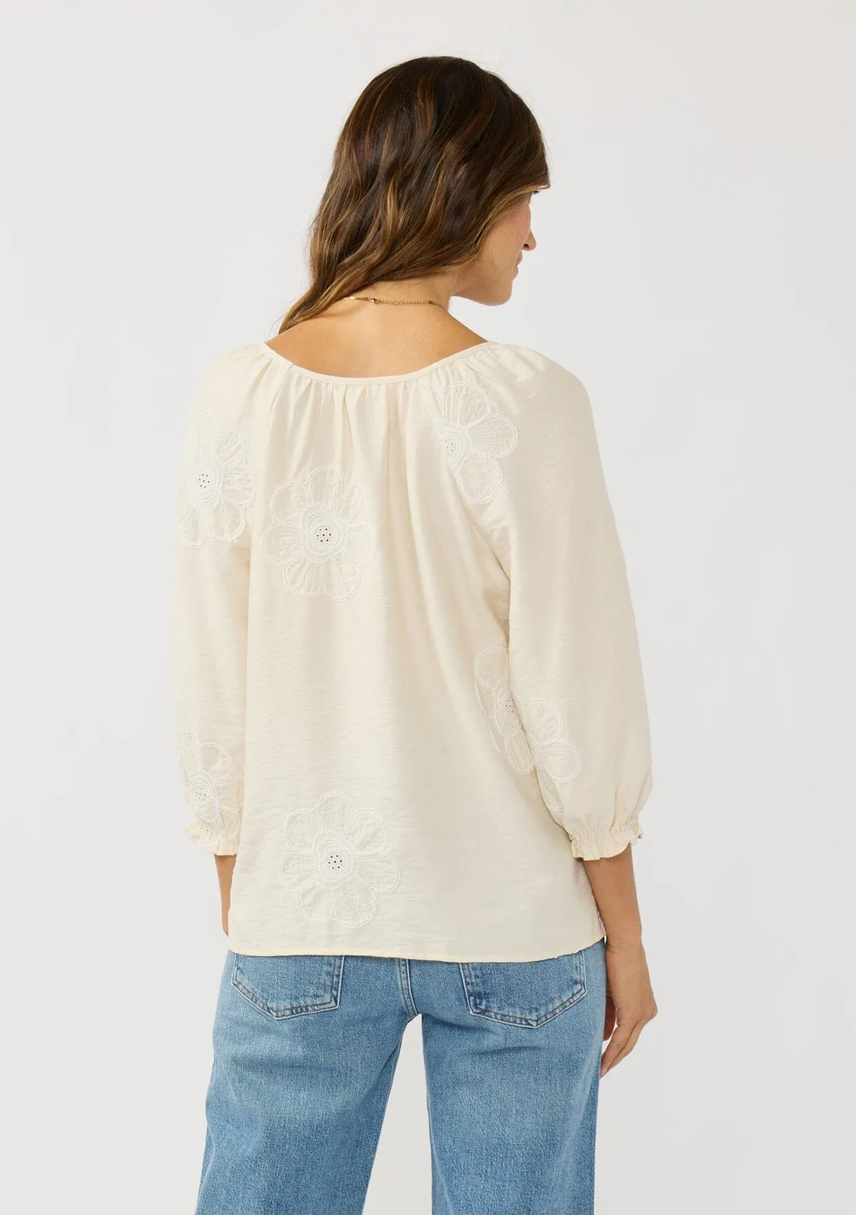 Lena Embroidered Blouse sold by lovestitch product image thumbnail 3