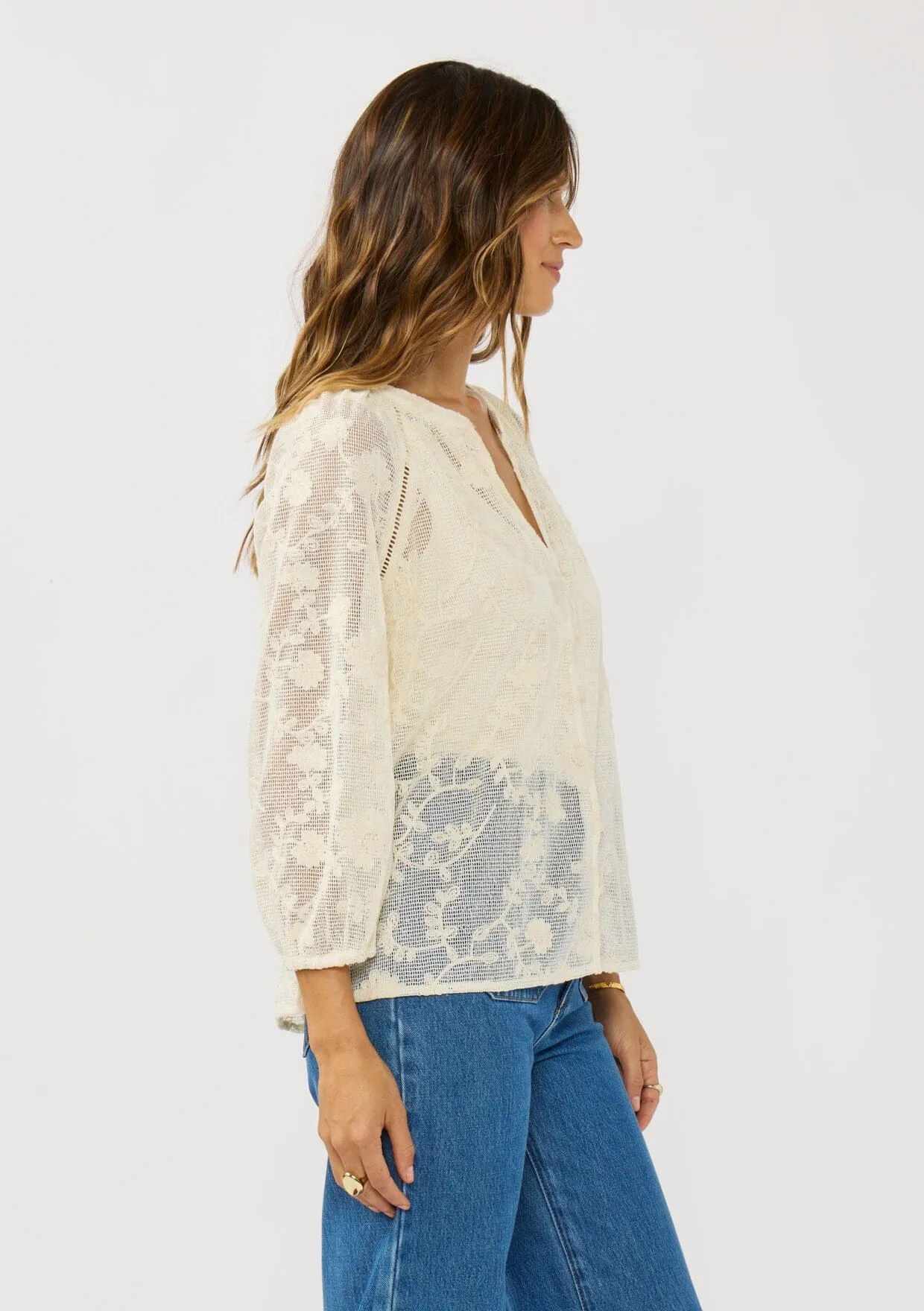 Kaelen Sheer Blouse sold by lovestitch product image thumbnail 2