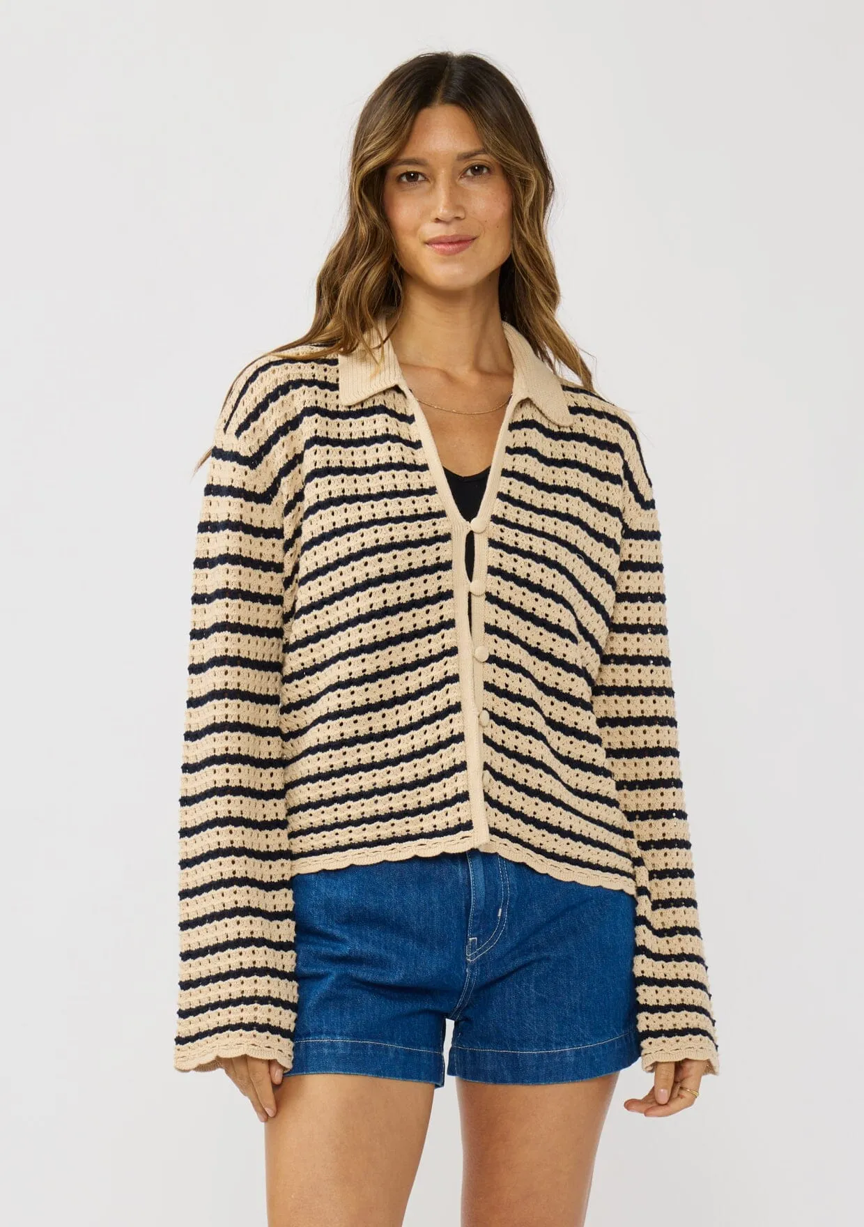 Santorini Striped Cardigan sold by lovestitch product image thumbnail 5
