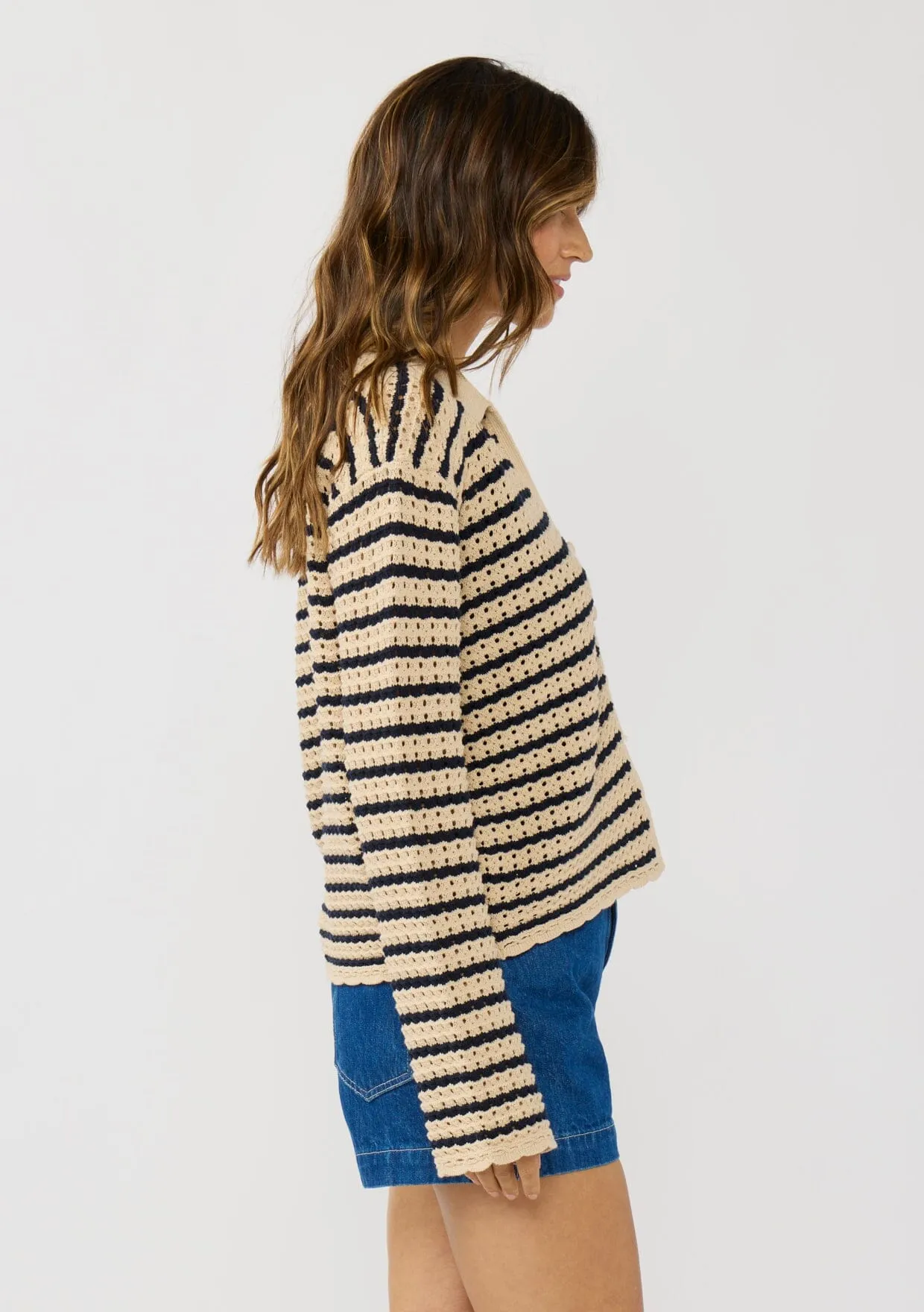 Santorini Striped Cardigan sold by lovestitch product image thumbnail 3