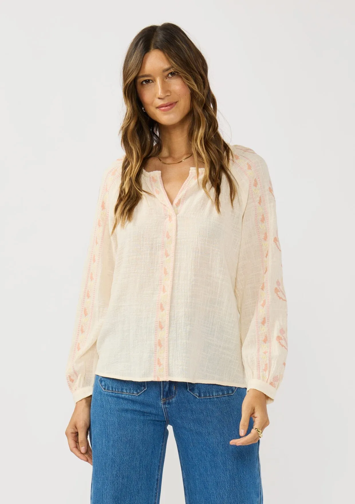 Quinn Embroidered Blouse sold by lovestitch