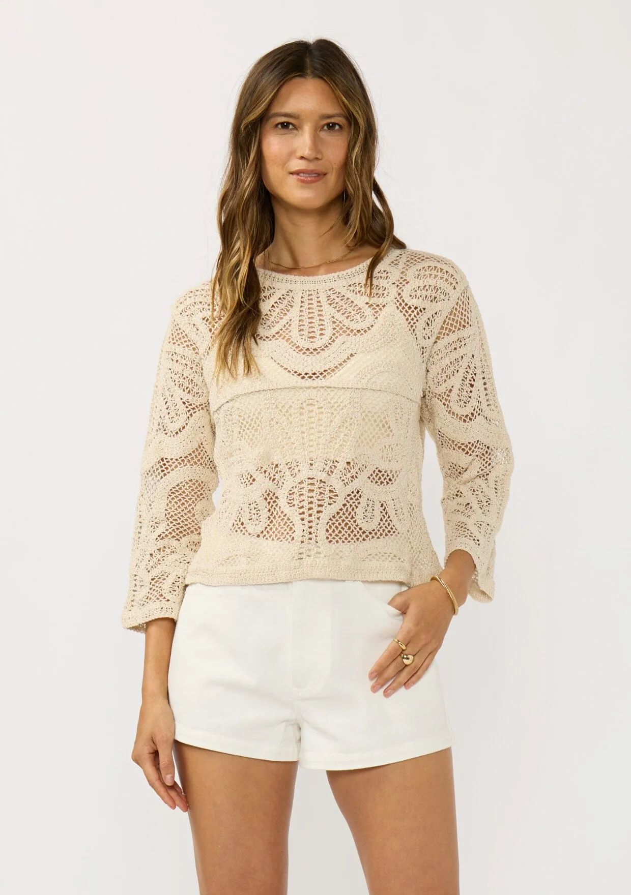 Lani Crochet Top sold by lovestitch