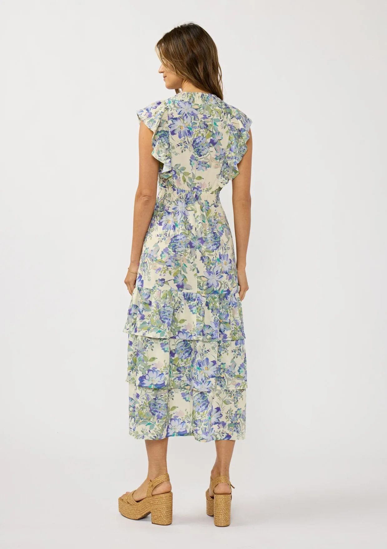 Marla Ruffle Midi Dress sold by lovestitch product image thumbnail 3