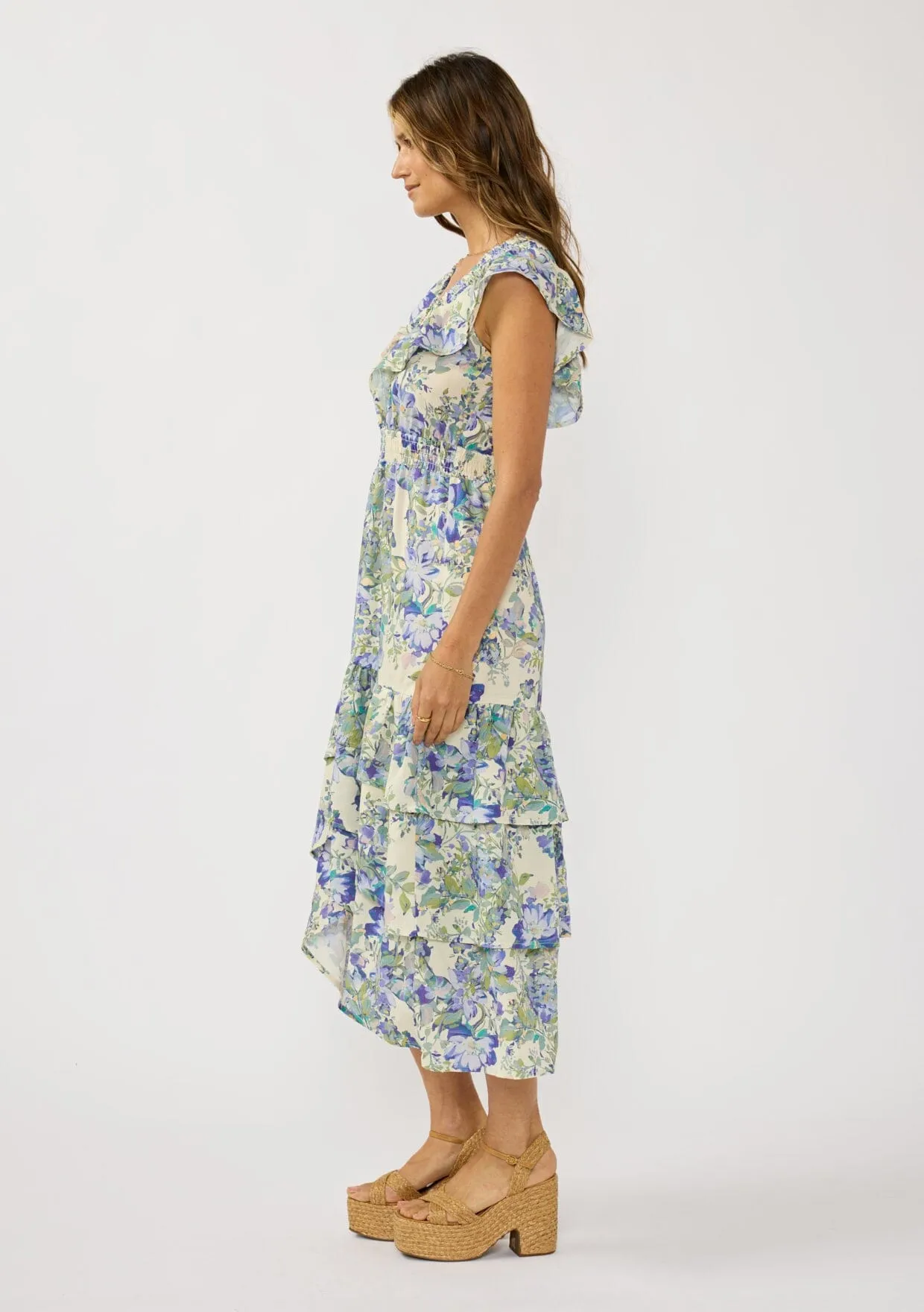Marla Ruffle Midi Dress sold by lovestitch product image thumbnail 2