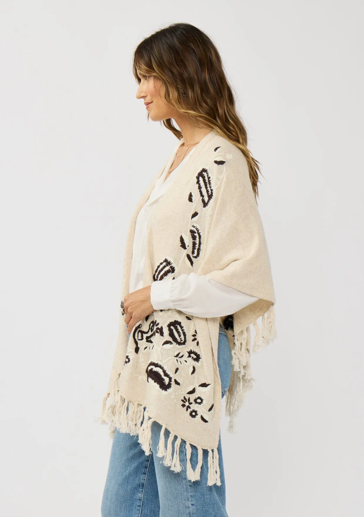 Willow Embroidered Poncho sold by lovestitch product image thumbnail 5