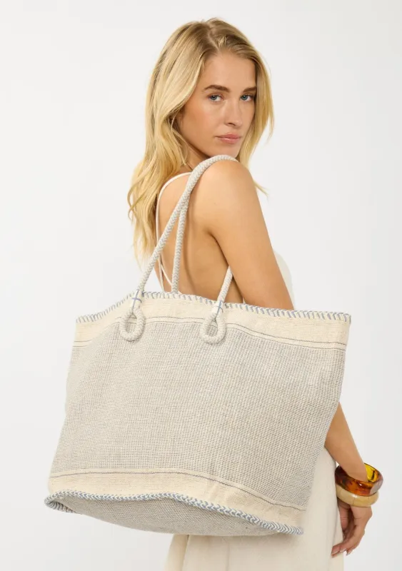 Biarritz Stitched Tote Bag sold by lovestitch