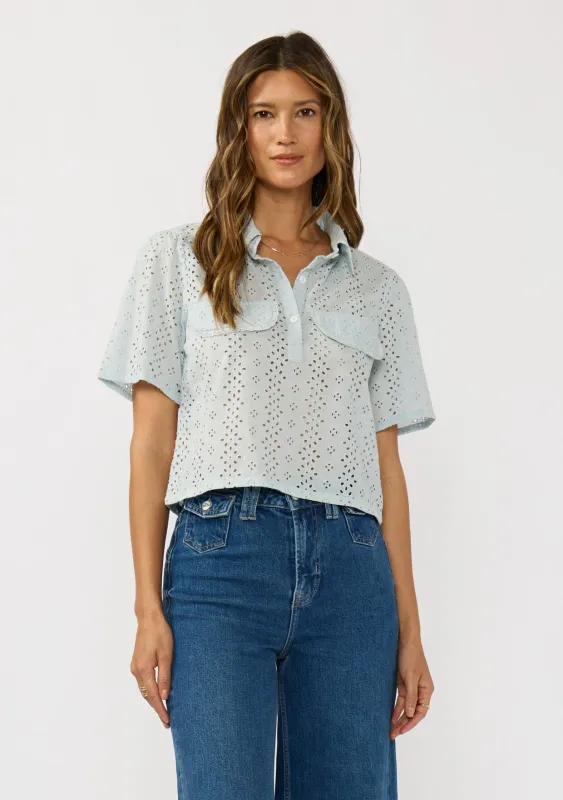 Lilith Eyelet Top made by lovestitch