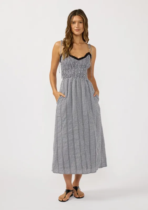 Morey Gingham Midi Dress sold by lovestitch